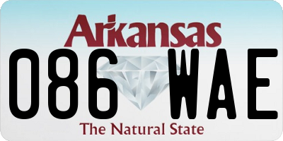 AR license plate 086WAE