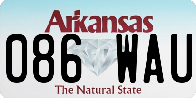 AR license plate 086WAU