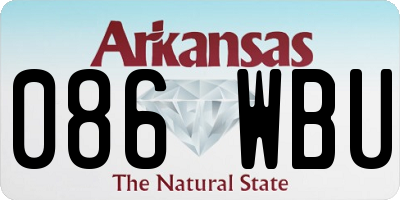 AR license plate 086WBU