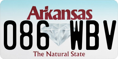 AR license plate 086WBV