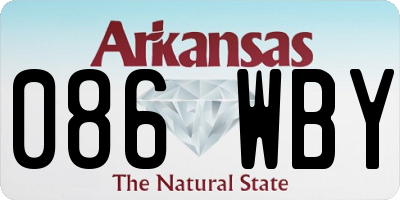 AR license plate 086WBY