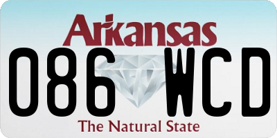 AR license plate 086WCD
