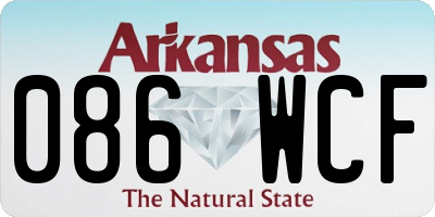 AR license plate 086WCF