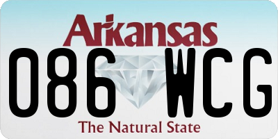 AR license plate 086WCG