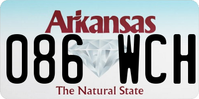 AR license plate 086WCH