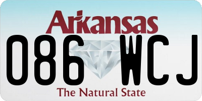 AR license plate 086WCJ
