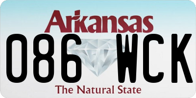 AR license plate 086WCK