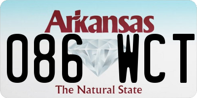 AR license plate 086WCT