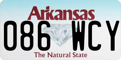 AR license plate 086WCY