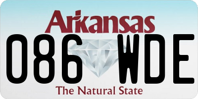 AR license plate 086WDE