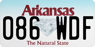 AR license plate 086WDF