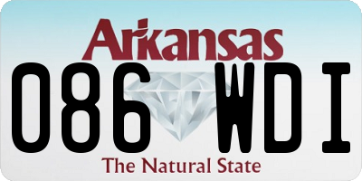 AR license plate 086WDI