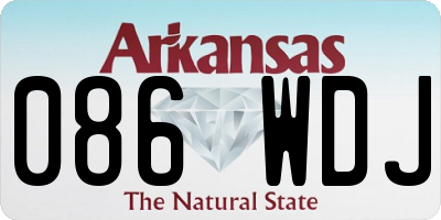 AR license plate 086WDJ