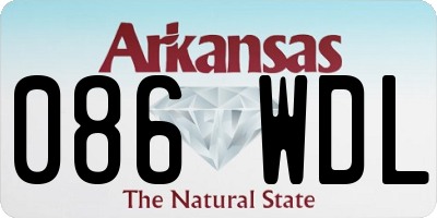 AR license plate 086WDL