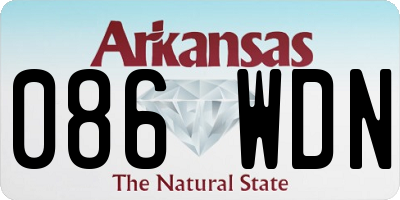 AR license plate 086WDN