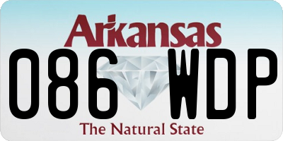 AR license plate 086WDP
