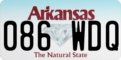 AR license plate 086WDQ