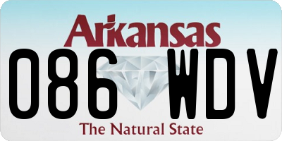 AR license plate 086WDV
