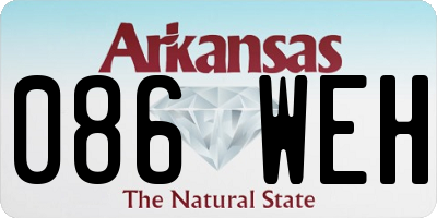 AR license plate 086WEH