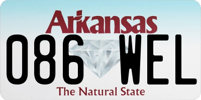 AR license plate 086WEL