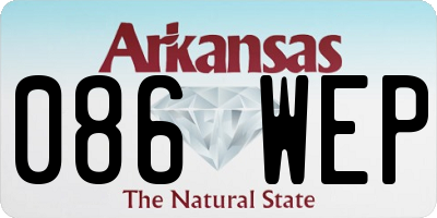 AR license plate 086WEP