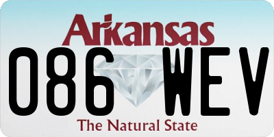 AR license plate 086WEV