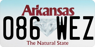 AR license plate 086WEZ