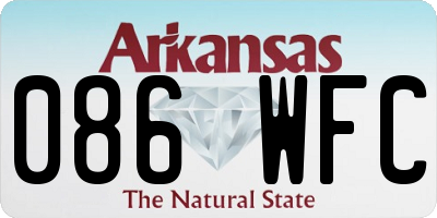 AR license plate 086WFC