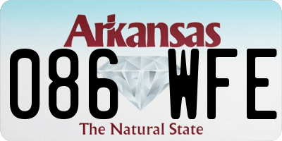 AR license plate 086WFE