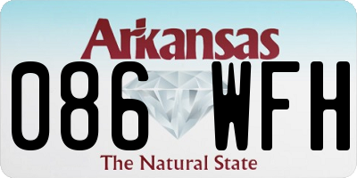 AR license plate 086WFH