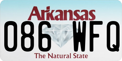AR license plate 086WFQ