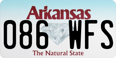 AR license plate 086WFS