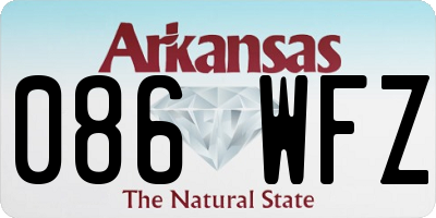 AR license plate 086WFZ