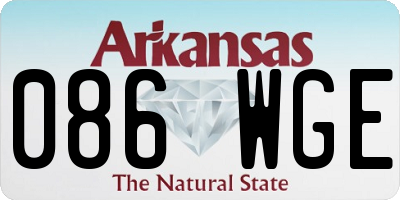 AR license plate 086WGE