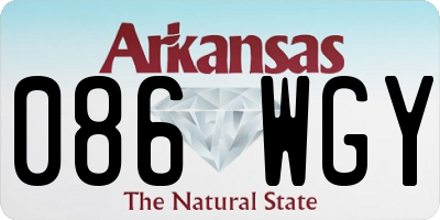 AR license plate 086WGY
