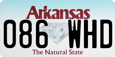 AR license plate 086WHD