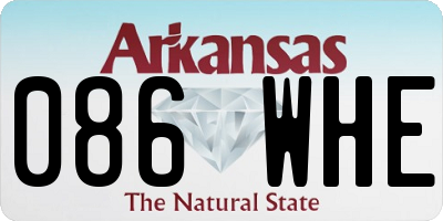 AR license plate 086WHE