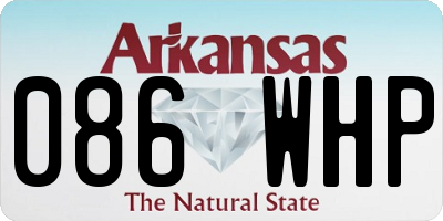 AR license plate 086WHP