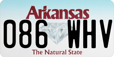 AR license plate 086WHV