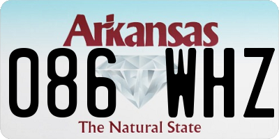 AR license plate 086WHZ