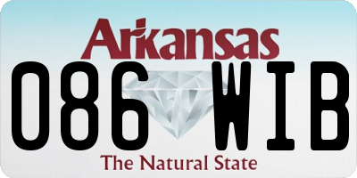 AR license plate 086WIB