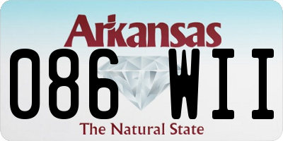 AR license plate 086WII