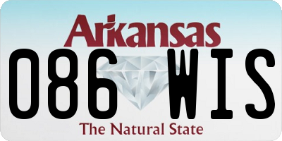 AR license plate 086WIS