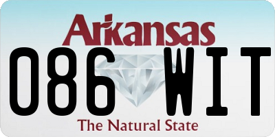 AR license plate 086WIT