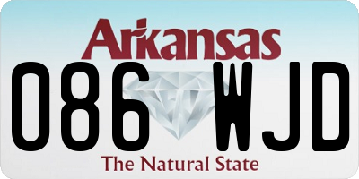 AR license plate 086WJD