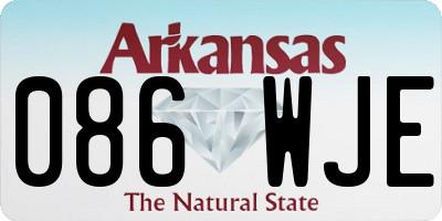 AR license plate 086WJE