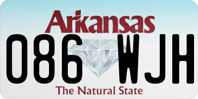 AR license plate 086WJH