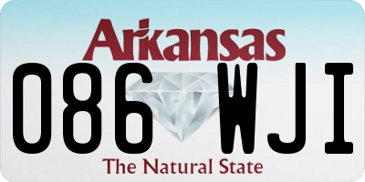 AR license plate 086WJI