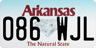 AR license plate 086WJL