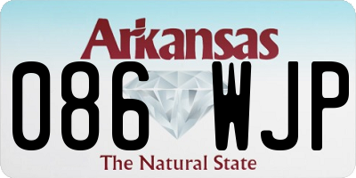 AR license plate 086WJP